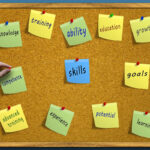 corsi di formazione - bacheca con post it